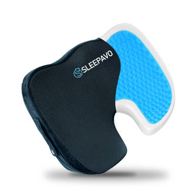 Sleepavo Cooling Gel Seat Cushion for Sciatica Coccyx Back